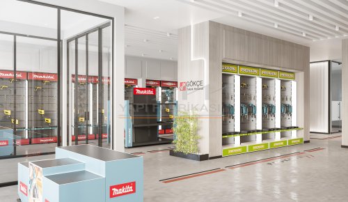 Gökçe Teknik Hırdavat Mağazası — Eskişehir İç Mimari Projesi (Görsel 2)