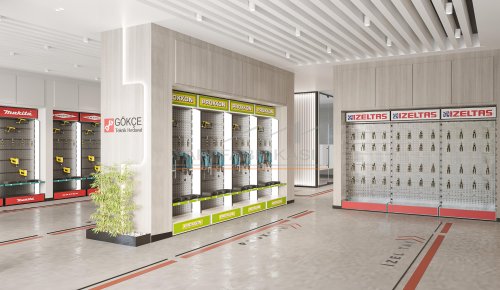 Gökçe Teknik Hırdavat Mağazası — Eskişehir İç Mimari Projesi (Görsel 6)