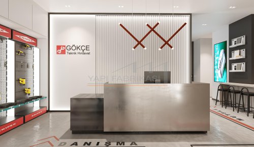 Gökçe Teknik Hırdavat Mağazası — Eskişehir İç Mimari Projesi (Görsel 8)