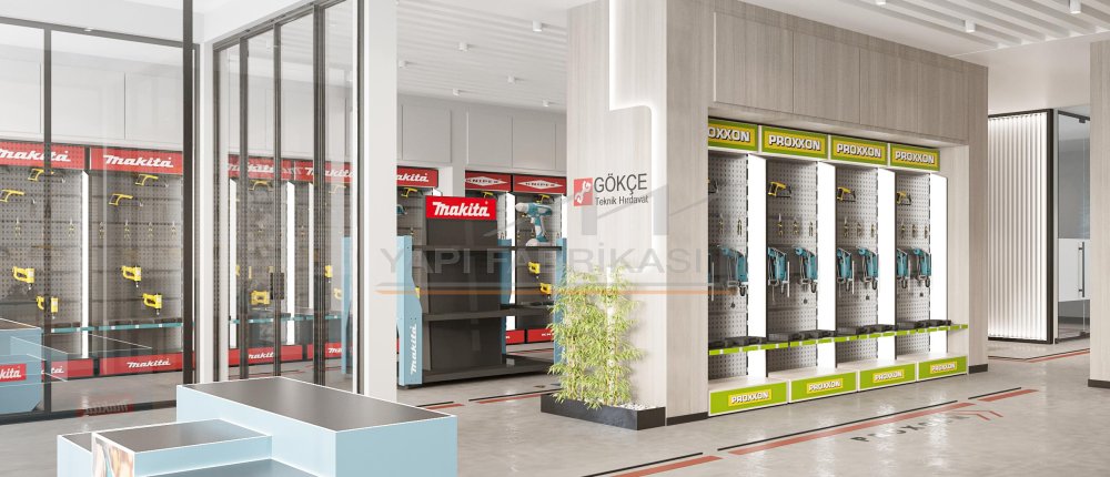 Gökçe Teknik Hırdavat Mağazası — Eskişehir İç Mimari Projesi